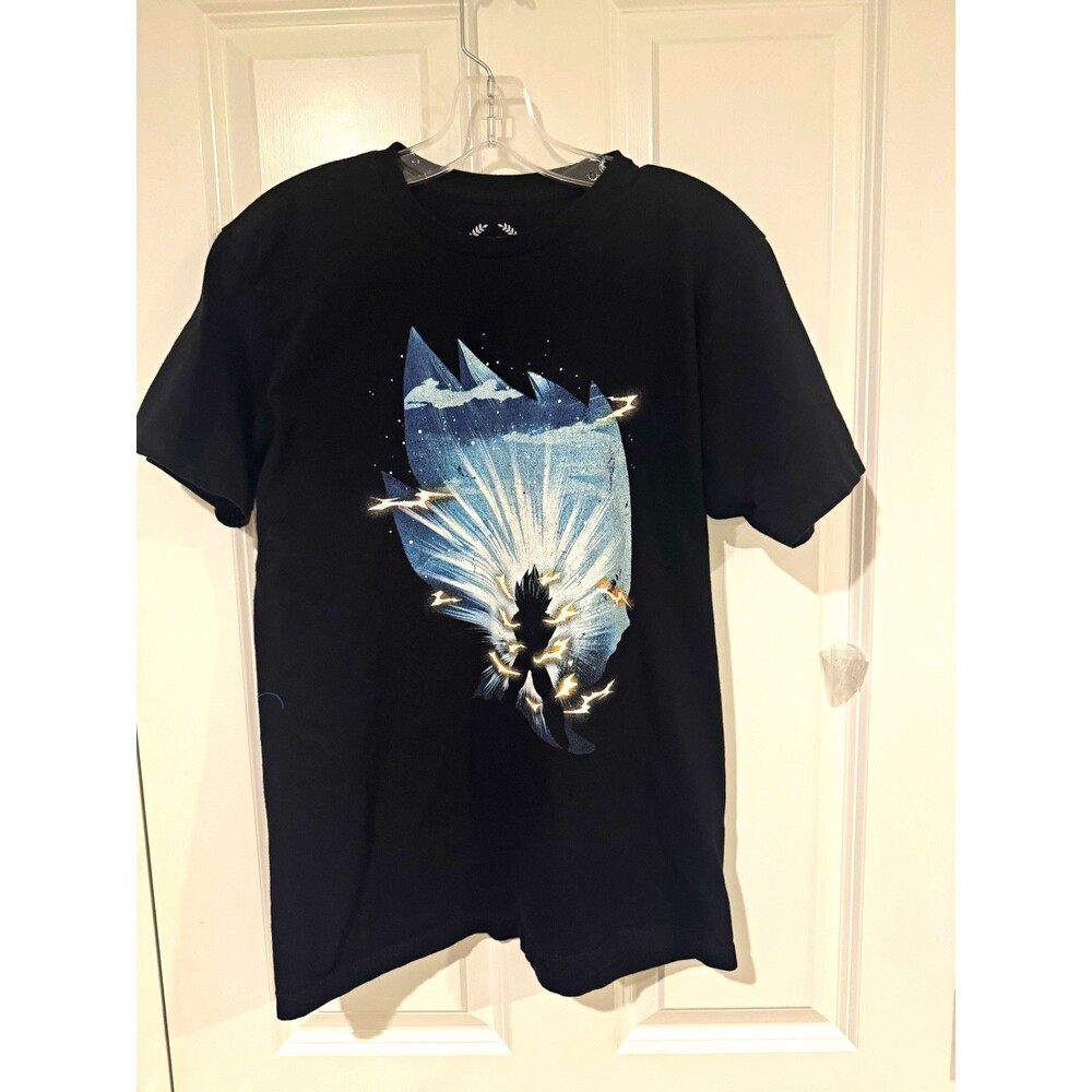 TeePublic Men's Black Dragon Ball Goku Graphic Logo Tee Crew Neck SS S/M